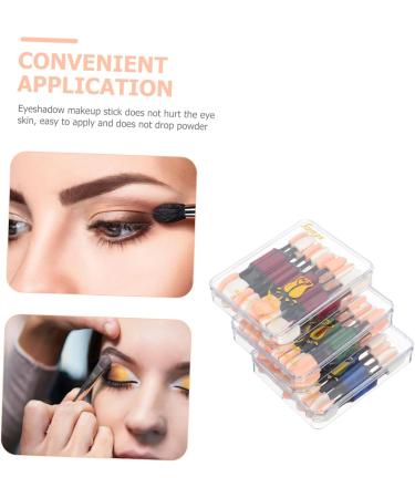 Baluue 30pcs Double Ended Eye Shadow Stick Eyeshadow Makeup Sticks Eye Makeup Brush Head Latex - Buy Online on GoSupps.com