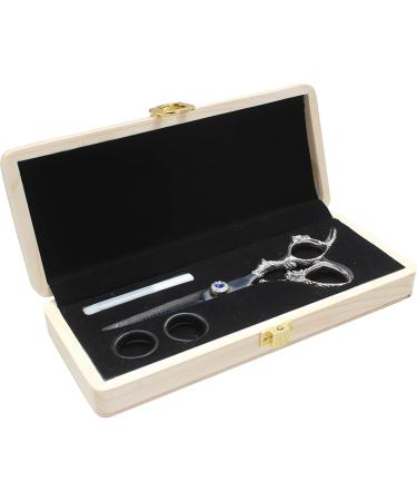 Sizztex Hairdressers Cutting Scissors Gift Set Japanese Stainless Steel Professional Haircut Shears Offset Handle for Salon Barber Stylists Beautician Women/Men/Kids Pets Samurai Dragon Scissors. - Buy Online on GoSupps.com