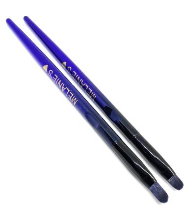 Melanie's10 pieces makeup brush set with Velvet bag. Dark Blue. - Buy Online on GoSupps.com