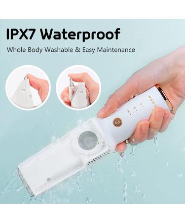 LUSN Baby Hair Clipper with Vacuum - Kids Hair Clippers Kit, 3 Guide Combs, 18 Piece Set, IPX7 Waterproof, Cordless Use - White - Buy Online on GoSupps.com
