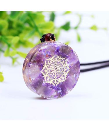 Orgonite Pendant Orgone Spiritual Healing Energy Necklace Crysta Jewelry Reiki Chakra Stones Necklace For Women - Buy Online on GoSupps.com
