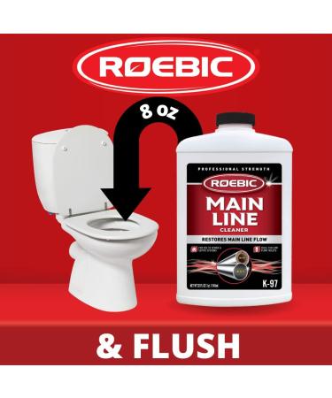 Buy Roebic K-97 Main Line Cleaner - 32 Oz Liquid | Digests Paper Fats & Grease for Sewer & Septic Systems | International Shipping Available - Buy Online on GoSupps.com