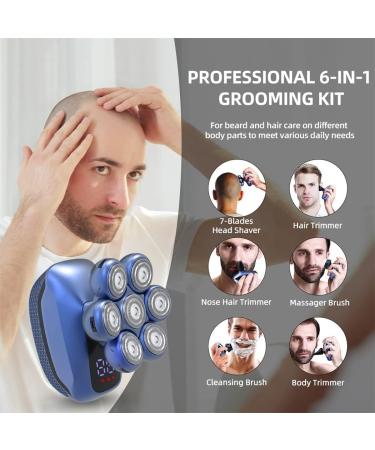 Buy 6-in-1 Men's Electric Razor & Shaver - Professional Rechargeable Beard Trimmer & Hair Clipper Set - Fast International Shipping - Buy Online on GoSupps.com