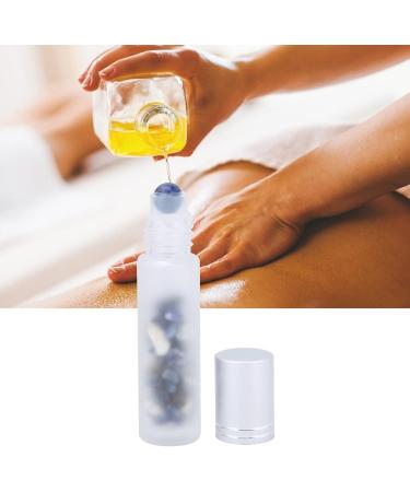 Verdant Touch Glass Bottlewith Roller Ball Frosted Glass Essential Oil Roller Bottle 10ml with BlueVein Ball for Health Care - Buy Online on GoSupps.com