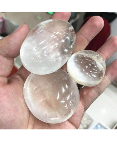 Home Natural Clear Quartz White Crystal Palm Stone for Raw Stones and Minerals (Color : 1pc Size : 150-200g) 150-200g 1pc - Buy Online on GoSupps.com