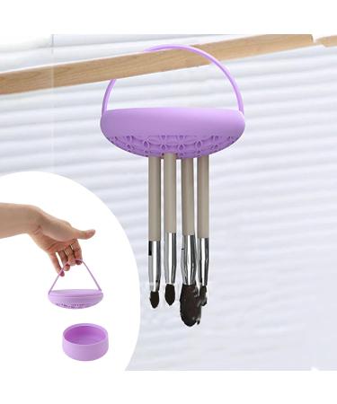 Silicone Makeup Brush Holder Stand - Brush Drying & Cleaning Storage for Cosmetics & Art Supplies - Buy Online on GoSupps.com