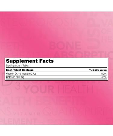 Kirkland Signature Calcium 600mg + Vitamin D | 500 Tablets - Essential Bone Health Support - Buy Online on GoSupps.com