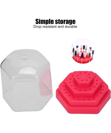 Nail Drill Bits Box Case Nails Necessary Tool Nail Drill Bits Storage Stand for Nail Salon for Home Use(pink) - Buy Online on GoSupps.com