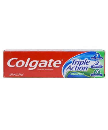 Colgate Triple Action Fluoride Toothpaste Original Mint 100ml