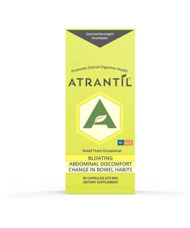 Atrantil 90 Capsules-Antioxidant Packed Polyphenol for Bloating and Gas Relief, Abdominal Discomfort, Constipation, Diarrhea, Postbiotic, Change in Bowel Habits and Everyday Digestive Health