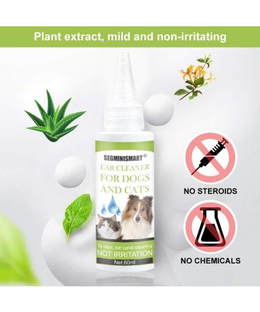 Segminismart Ear Cleaner for Dogs | Natural Care for Itchy Ears Gentle Cleaning & Inflammation Relief Shop Internationally! - Buy Online on GoSupps.com