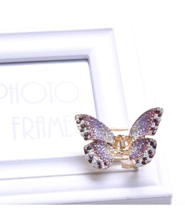Large Butterfly Hair Claw Clip | Stylish Purple Jaw Clip for Thick Hair - Buy Online on GoSupps.com