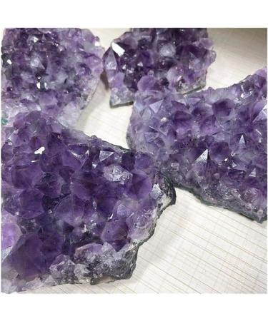 Crystal Natural Amethyst geode Cluster Purple Quartz Stones Crystal geode Amethyst Cluster for Home Decoration (Color : Purple Size : 700-800g) 700-800g Purple - Buy Online on GoSupps.com