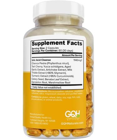 Inflamazol Uric Acid Cleanse & Joint Support - 120 Vegetarian Capsules - Buy Online on GoSupps.com