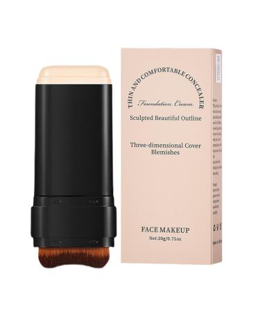 gifyym Umriss Stick Stick stick corrector cream foundation with brush natural opaque branch foundation for full coverage with brush Twig moisturizing makeup revolution for Christmas 02