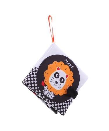 Abaodam fabric book toys for babies fabric books for babies children's stuff book playosmo tied toys baby books softer book pedagogical toy hand account toddler peach skin as shown 2 12.5x11.5cm