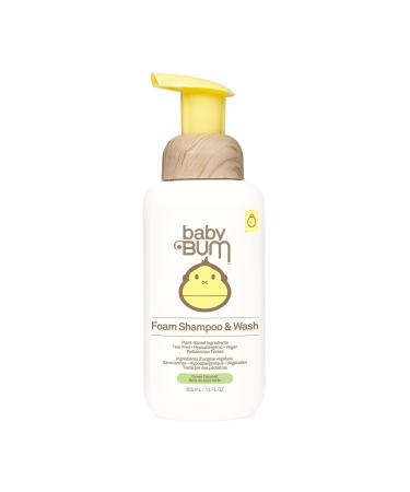 Sun Bum Baby Bum Shampoo & Body Wash -Tear Free Foaming Soap For Sensitive Skin with Nourishing Coconut Oil - 355 mL
