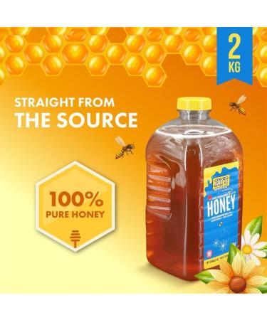 JAY'S CHOICE Honey (2 kg) All Natural 100% Pure Canadian Unpasteurized Liquid Honey Sweet & Delicious Premium Superfood for Nourishing Wellness Perfect for Breakfast Baking & Desserts - Buy Online on GoSupps.com