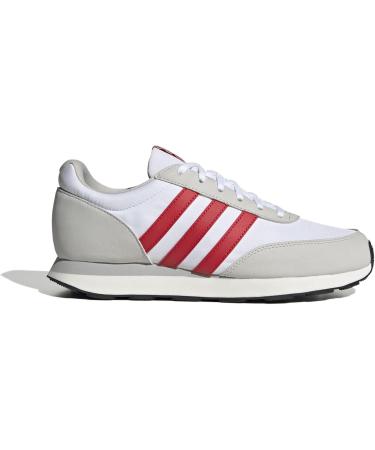 Buy adidas Men's Run 60s 3.0 Shoes - Low (Non Football) | EU Size 45 1/3 | Ftwr White/Better Scarlet/Grey One - International Shipping Available - Buy Online on GoSupps.com
