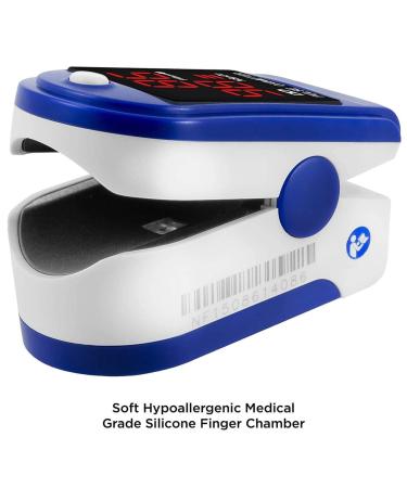 FaceLake FL400 Fingertip Pulse Oximeter with Carrying Case - Blue - Buy Online on GoSupps.com