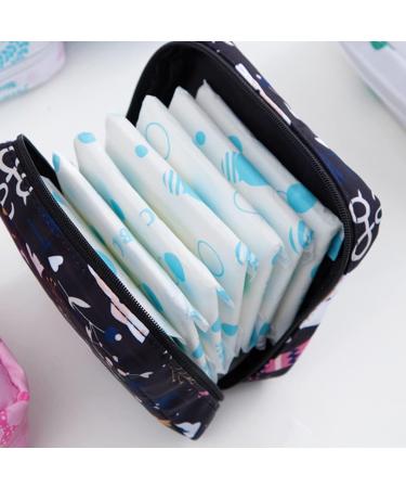 HEALLILY Portable Sanitary Napkin Bag | Cartoon Menstrual Pads Travel Pouch - 1pc - International Shipping - Buy Online on GoSupps.com