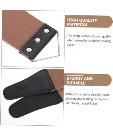 Beavorty 6-Part Double-Sided Belt Tool for Household & Salon - Razor Sharpening Leather Leash 46.5x6cm Assorted Colors (3 Pieces) - Buy Online on GoSupps.com