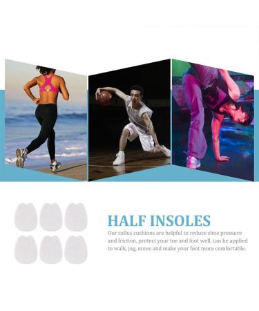 Doitool 6 Sheets Front Foot Pads - Portable Corn Removers & Metatarsal Pads for High Heel Foot Cushions - Forefoot Protection & Comfort for Women - Buy Online on GoSupps.com