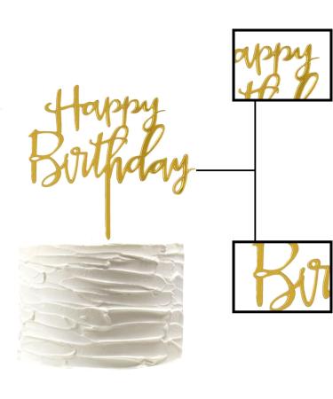 4 Pieces Happy Birthday Cake Topper Cake Decoration Supplies Cake Topper Cake Toppers Birthday Personalised for Birthday Cake Decorations Supplies (Multicolor) - Buy Online on GoSupps.com