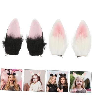 POPETPOP 2 Pairs Alligator Hairpins Bunny Ears Hair Clip Rabbit Hair Clip Ear Hair Clips for Women Bunny Hair Clips Cosplay Rabbit Ear Headdress Hair Clip Accessories Plush Aldult - Buy Online on GoSupps.com