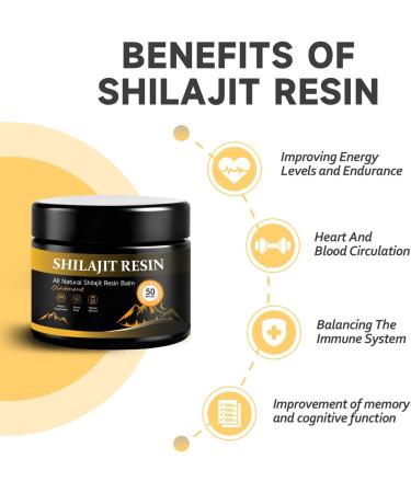 Wone Himalayan Shilajit resin Shilajit from the Himalayas purity gold 85+ trace elements increases energy and immunity 50 g glass with measuring spoon - Buy Online on GoSupps.com
