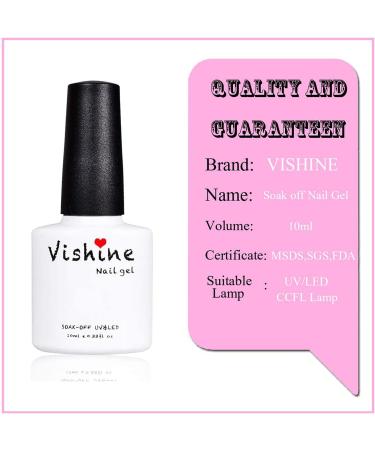 Vishine Gel Nail Polish Set 6 Colors - Stunning Glitter Collection Nail Art Gift Box Soak Off UV LED Gel Polish Starter Kit - Buy Online on GoSupps.com