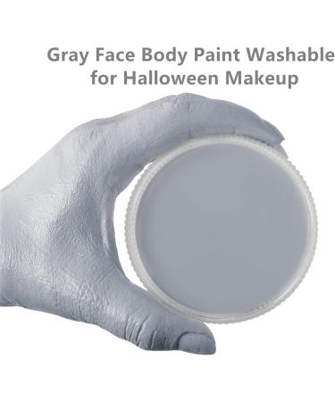 Go Ho Light Grey Face & Body Paint Makeup - Professional Water Based Creamy Gel Palette for Adults & Children Cosplay, SFX, Costumes, Festivals & Halloween - 25g - Buy Online on GoSupps.com