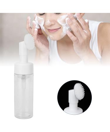 Silicone Brush Head Foaming Bottle Transparent Deep Clean Facial Pores Spiral Bottle Mouth Large Diameter Round Concave Bottom Fastening Pump Head Press Type Foaming Pump Head 150ML - Buy Online on GoSupps.com