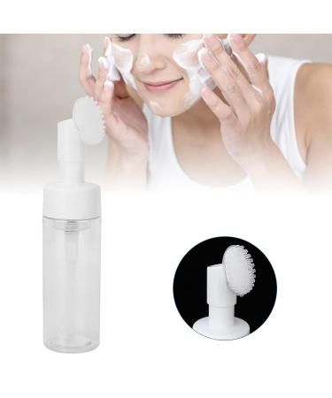 100ML Mousse Foaming Bottle with Silicone Brush - Refillable Facial Cleanser | Transparent Design for Easy Use - International Shipping - Buy Online on GoSupps.com