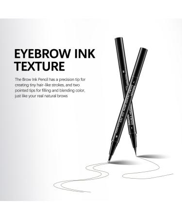  SONGVISON Double Head Eyebrow Pen Microblading Eyebrow Pencil Waterproof 2 in 1 Eyebrow Pen with Gel Long Lasting Eyebrow Pen - Buy Online on GoSupps.com