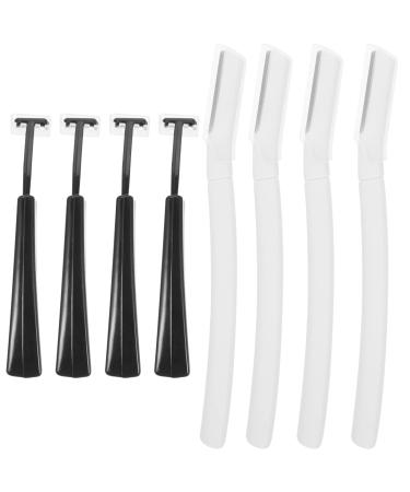 minkissy 4 Sets Portable Eyebrow Trimmer Eyebrow Shaver Grooming Kit for Men Microblades for Face Mens Suits Eyebrow Trimming Tool Face Razors Man Stainless Steel Blade Beauty Tools Make up