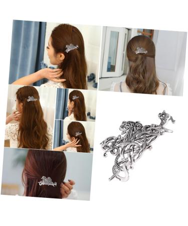 Beaupretty Girls Animal Hair Ties Hair metal hair barrettes metal hair clips retro hairpin decorative hairpin women hairpin woman runes Clips Decorative Hair Clips