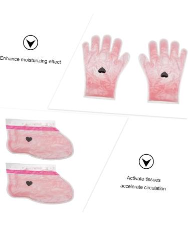 FRCOLOR 4 Pairs wax gloves paraffin wax foot covers Wax Hand Cover Beauty Hand Wax Cover wax care insulated mitten foot hot wax liners Hand Feet Wax Cover pe bag floor mat cosmetic - Buy Online on GoSupps.com