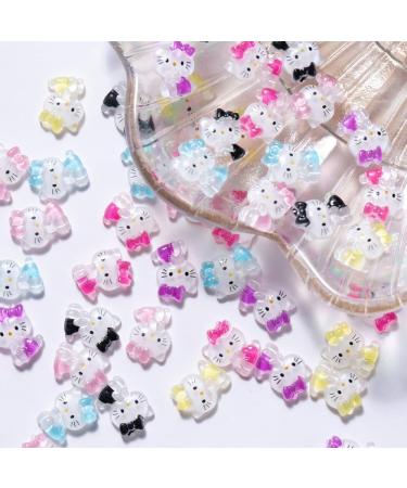 Nail Rhinestones 3D Kitty Cat Nail Art Charms 3D Cartoon Kawaii Sanrio Nail Decorations for Nail Art Supplies Resin Nails Slime Rainbow Horse Charms Cute DIY Nail Accessories (42 Pcs) 6 different cat - Buy Online on GoSupps.com