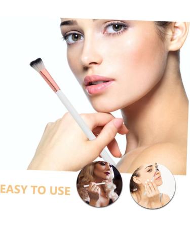 FRCOLOR Fish Tail Brush Highlighter Blush Brush Foundation Brush Portable Nose Brush Contour Brush Women Makeup Tool Woman Makeup Brush Powder Brush Makeup Brushes Nose Shadow Brush White 18.50X1.00X1.00CM White - Buy Online on GoSupps.com