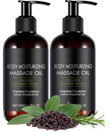 Huile de massage anti-cellulite pour raffermir et tonifier huile de massage hydratante l g re pour le corps s rum raffermissant et anti-rides avanc s rum adoucissant pour la peau pour la relaxati 2pcs
