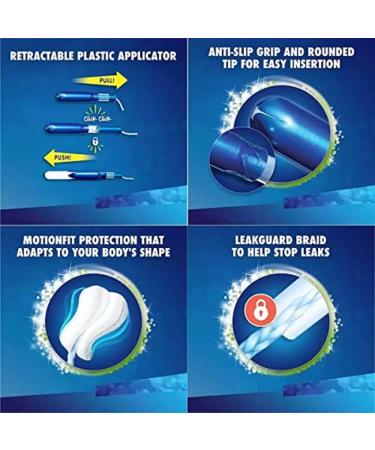 Tampax Pearl Compak Super Tampons 4X 24 Pack Compak Pearl Super Stamps X96 - Buy Online on GoSupps.com