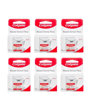 Colgate Total Waxed Detal Floss 50m - Pack of 6