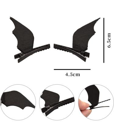 Lezevn 1 Pair Halloween Bat Hair Clips Bat Wings Clips for Halloween Party Fancy Hair Accessories (1 Pair) - Buy Online on GoSupps.com