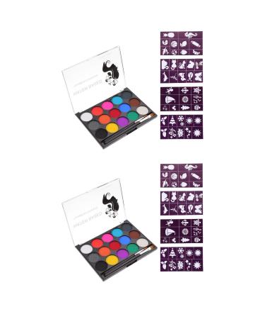 Buy FOMIYES Halloween Face Paint Kit - 2 Sets of Oil Paints & Brushes for Special Effects Makeup | Child-Friendly Festival Supplies - Buy Online on GoSupps.com