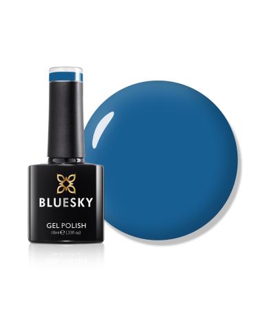 Bluesky Gel Nail Polish 10ml Dodger Blue - DC062 Blue Soak-Off Gel Polish for 21 Day Manicure Professional Salon& Home Use Requires Curing Under UV/LED Lamp