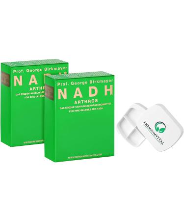 2x Prof. George Birkmayer NADH - Arthros (60 capsules 20 mg NADH/Coenzyme 1 per tablet) - Advisory offer + free pill box from PremiumVital