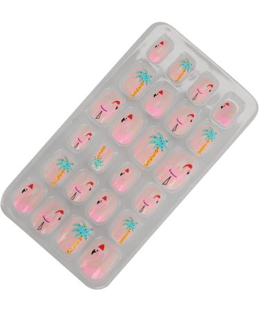 Kids Nail Art Kids False Nails Cartoon Pattern Full Cover Artificial False Nails Children False Nails Colored Girls Press On Nails Removable Kids Fake Nails (04) - Buy Online on GoSupps.com