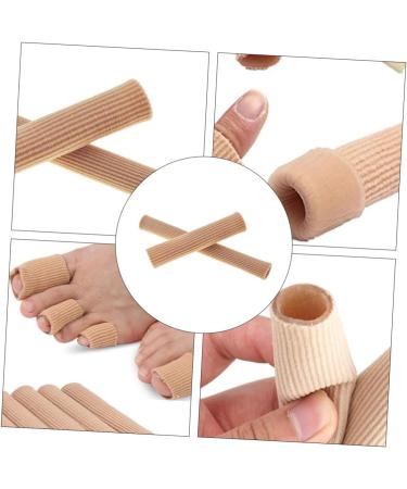 DOITOOL 2pcs Gel Finger Toe Silicone Bandages Thumb Protector - Flesh Color - Buy Online on GoSupps.com