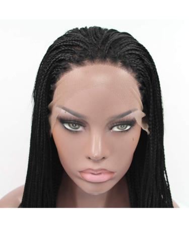 SHIYID Color Synthetic Braided Lace Front Wigs for Women - Heat Resistant 18 inch Premium Braid Wig - Buy Online on GoSupps.com